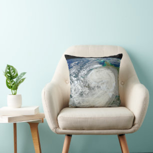 Hurricane Sandy Along The East Coast Of The Us. 3 Throw Pillow