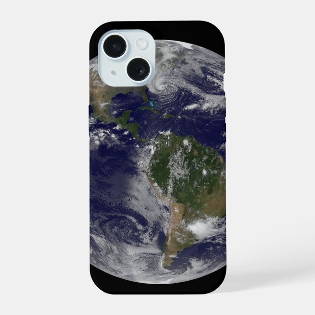 Hurricane Sandy Along The East Coast Of The Us. iPhone 15 Case (Back)