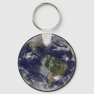 Hurricane Sandy Along The East Coast Of The Us. Keychain