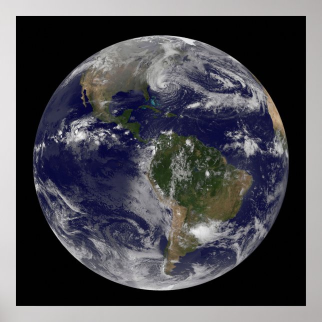 Hurricane Sandy Along The East Coast Of The Us. Poster (Front)