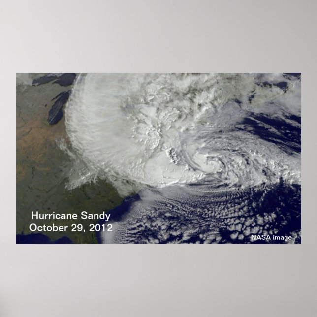 Hurricane Sandy Large Poster (Front)