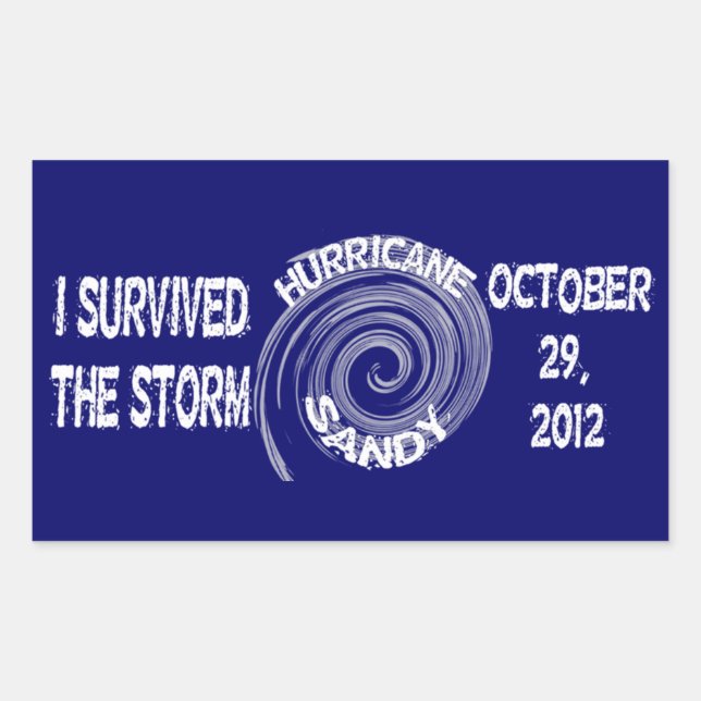 Hurricane Sandy Sticker (Front)