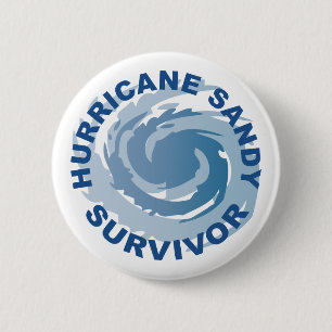 Hurricane Sandy Survivor 2012 2 Inch Round Button