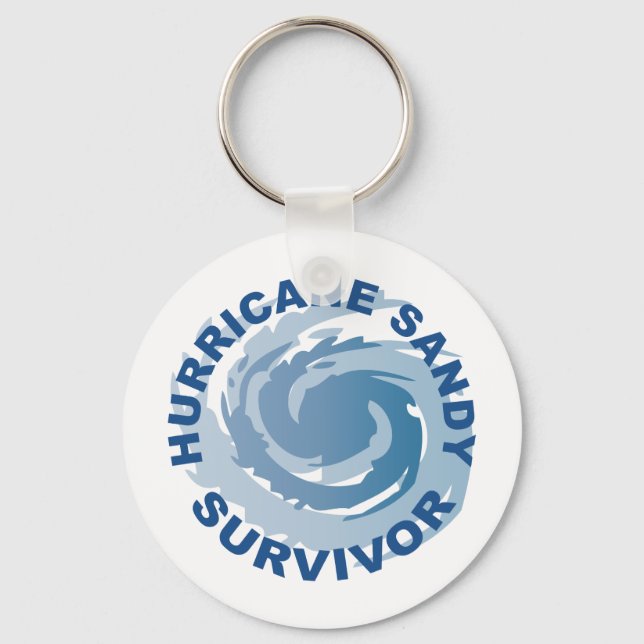 Hurricane Sandy Survivor 2012 Keychain (Front)