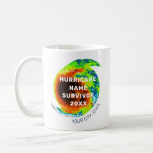 HURRICANE SURVIVOR Commemorative Personalized Coffee Mug
