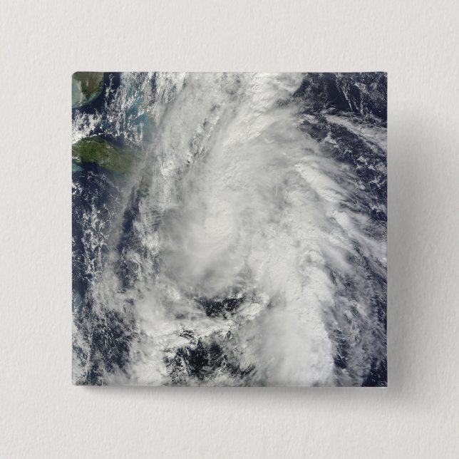 Hurricane Tomas 2 Inch Square Button (Front)
