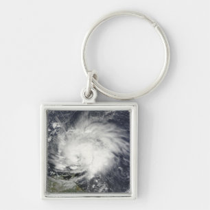 Hurricane Tomas over the Lesser Antilles Keychain