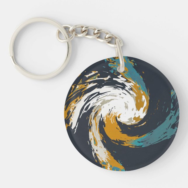Hurricane Twirl Keychain (Front)