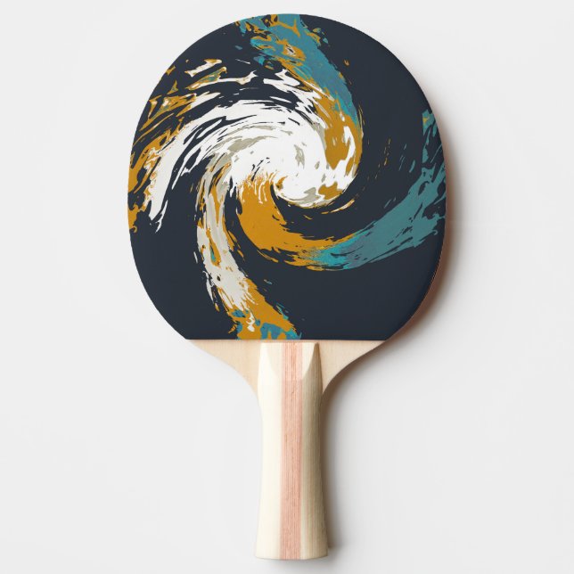 Hurricane Twirl Ping Pong Paddle (Front)