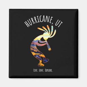 Hurricane Utah Usa Dancing Kokopelli Design  Magnet