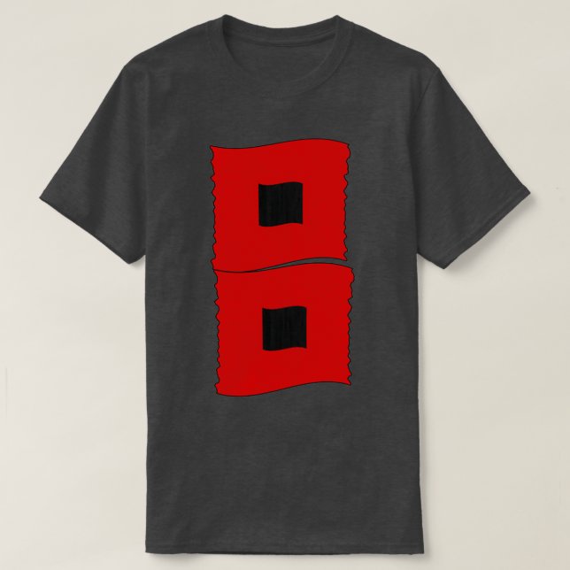 Hurricane Warning Flags Storm Flags T-Shirt (Design Front)
