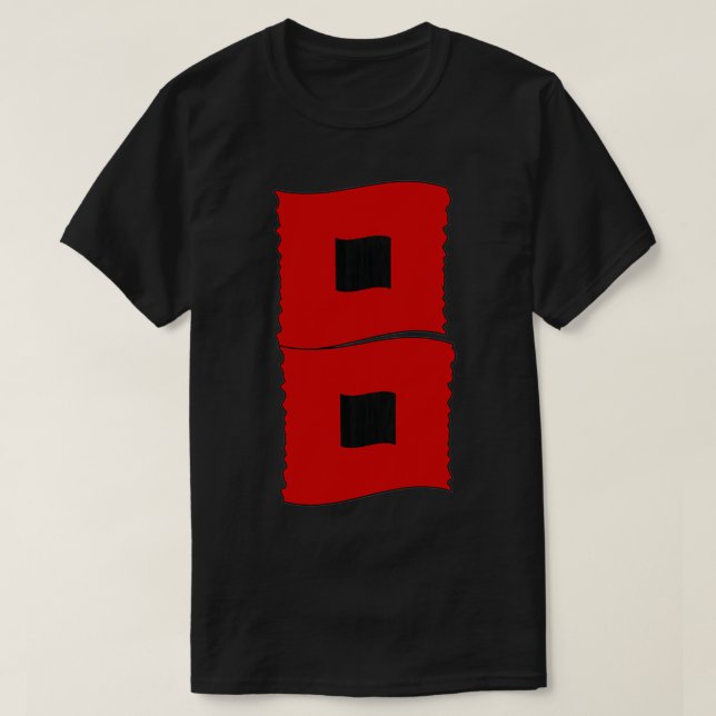 Hurricane Warning Flags Storm Flags T-Shirt (Design Front)