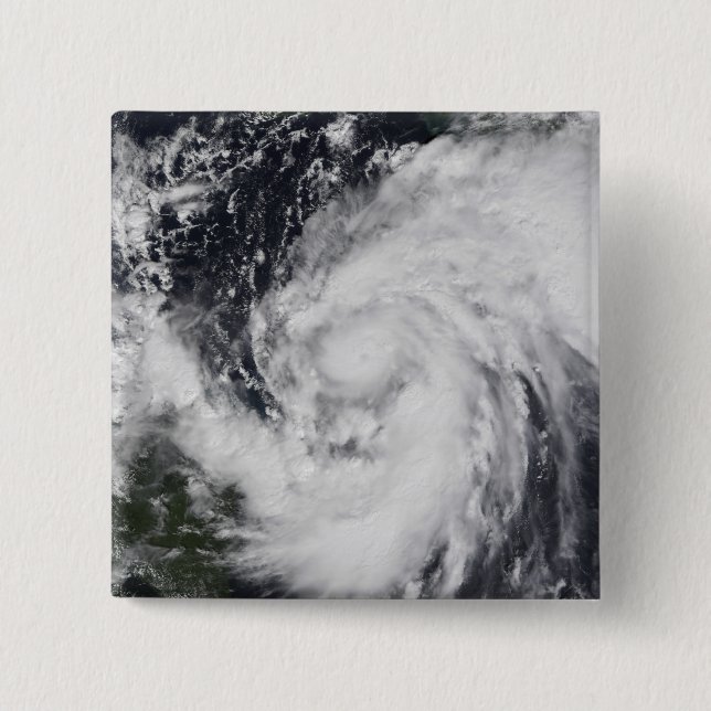 Hurricane Wilma in the Atlantic and Caribbean 2 Inch Square Button (Front)