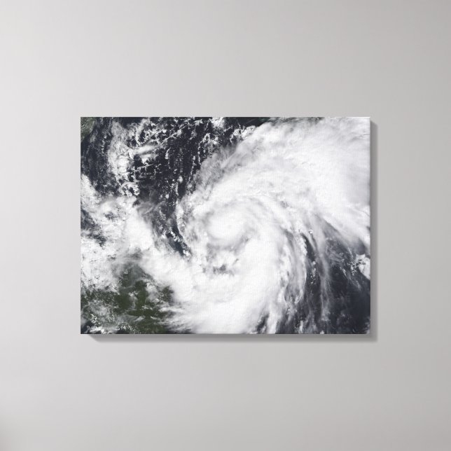 Hurricane Wilma in the Atlantic and Caribbean Canvas Print (Front)