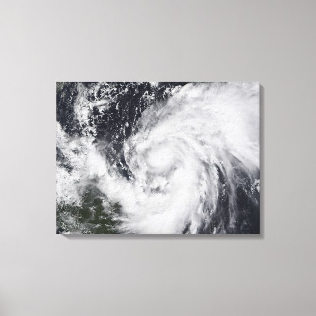 Hurricane Wilma in the Atlantic and Caribbean Canvas Print (Front)