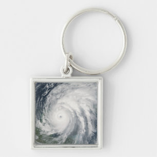 Hurricane Wilma over Mexico Keychain