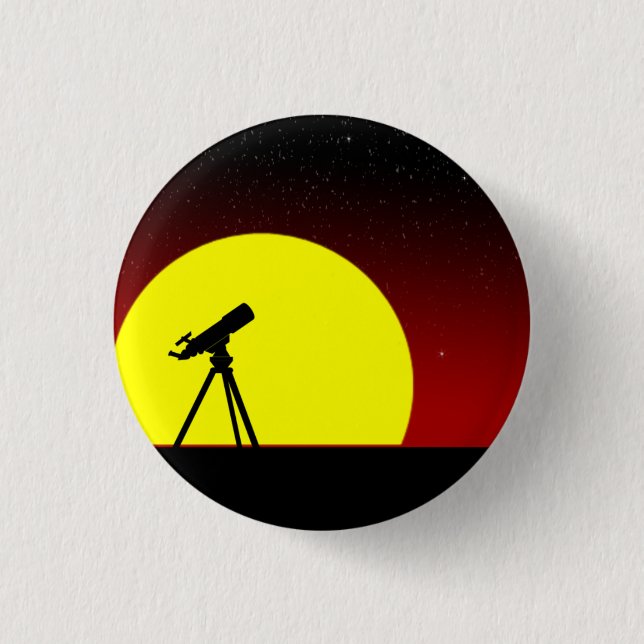 Hurry Sunset 1 Inch Round Button (Front)