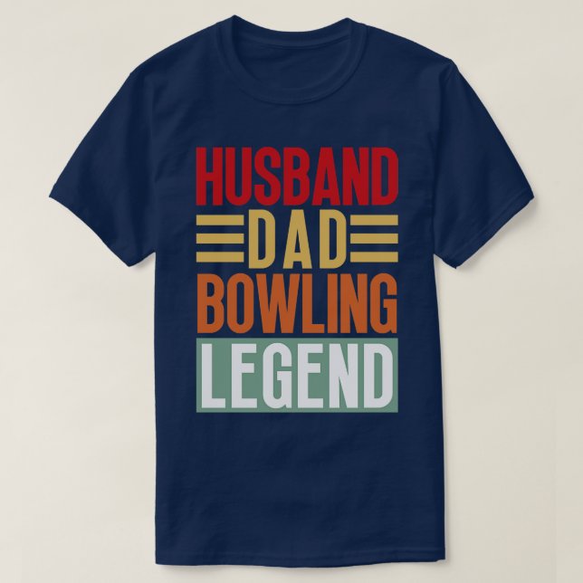 Hus Dad Bowling8 T-Shirt (Design Front)