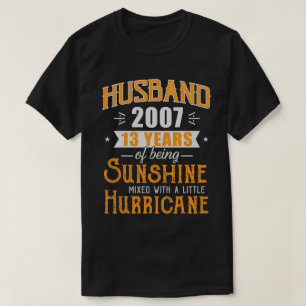 Husband 20007 Gift, 13 Years Wedding Anniversary T-Shirt