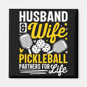 Husband &amp; Wife Valentines Day Couple Ckleball  Magnet