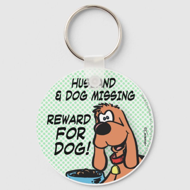 Husband and Dog Keychain (Front)