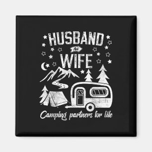 Husband And Wife Camping Partners For Life Funny M Magnet