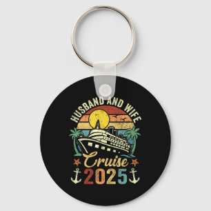 Husband And Wife Cruise 2025 Family Trip Vacation Keychain