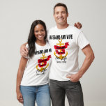 Husband and Wife Cruising Partners Cruise Matching T-Shirt<br><div class="desc">Enjoy your holidays matching your partner with this fun and unique shirt. Celebrate anniversary,  engagement,  honeymoon or any special occasion</div>