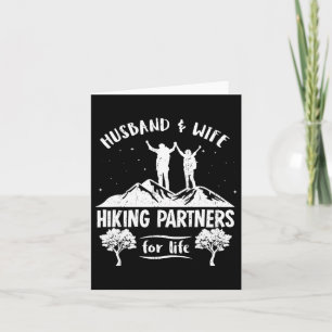 Husband And Wife Hiking Partners For Life T Shirt  Card