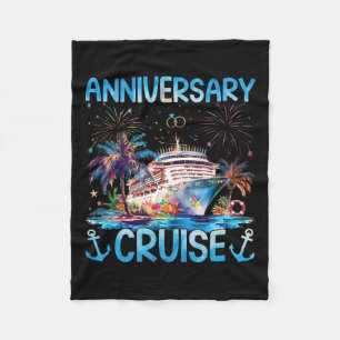 Husband And Wife It's Our Couple Matching Annivers Fleece Blanket