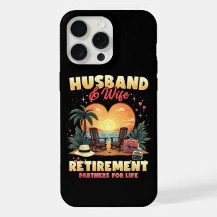 Husband and Wife Retirement iPhone 15 Pro Max Case
