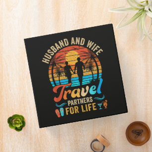 Husband and Wife Travel Partners for Life Beach Binder