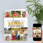 Husband Birthday 8 Photo Collage Personalized Card<br><div class="desc">Personalized Birthday card which you can customize for anyone! The photo template is ready for you to add 8 of your favourite photos and personalize the text inside and out. The sample wording on the front reads "happy birthday to the best husband ever" and you could customize this to best...</div>