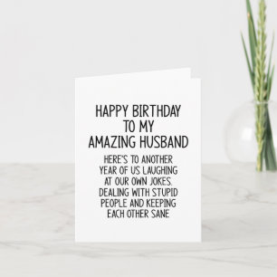 Husband birthday card