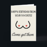 Husband Birthday Funny Men Boyfriend Him Bday    Card<br><div class="desc">Surprise your husband with a dash of humour on his special day! This "Husband Birthday Funny Men For Him Taco Card" features a quirky taco-themed design and playful message that's sure to make him laugh. The card’s bold and colourful artwork adds a fun twist, making it the perfect birthday card...</div>