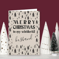 Husband Christmas Tree Minimal Natural