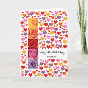 Husband Coloured Valentine's Day Holiday Card