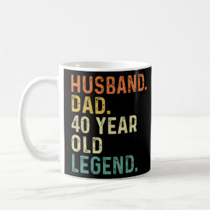 Husband dad 40 Year old legend 40th birthday men Coffee Mug