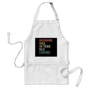 Husband dad 44 Year old legend 44th birthday gift Standard Apron