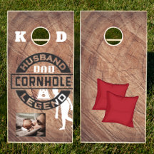"Husband dad cornhole legend personalized