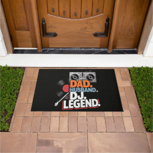 Husband Dad DJ Legend Doormat