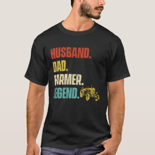 Husband Dad Farmer Legend T-Shirt