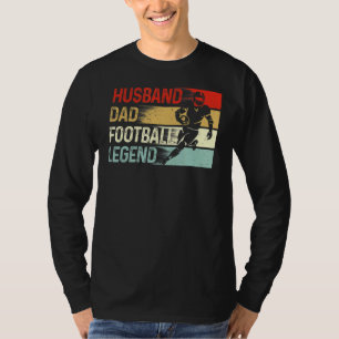 Husband Dad Football Legend  Vintage Father's Day T-Shirt