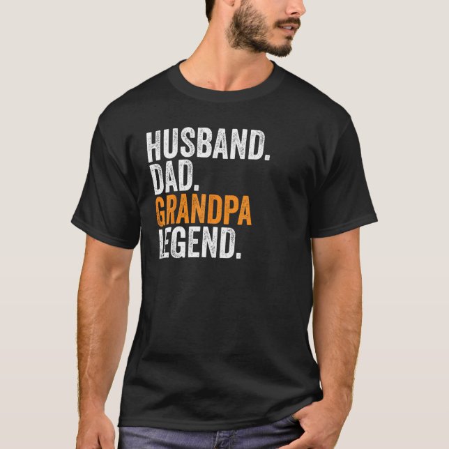 Husband Dad Grandpa Legend  Occupation Office T-Shirt (Front)
