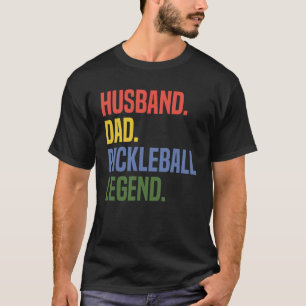 Husband Dad Pickleball Legend Athlete Coach Sports T-Shirt