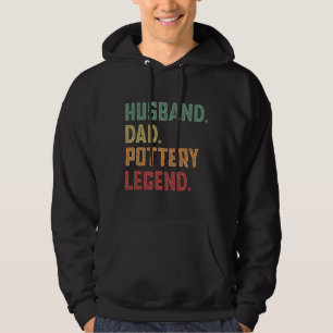 Husband Dad Pottery Legend Archaeology Hoodie