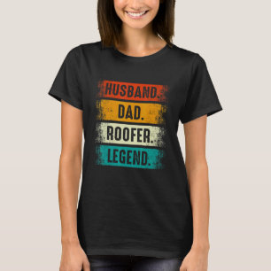 Husband Dad Roofer   Roofing Fathers Day Mens T-Shirt