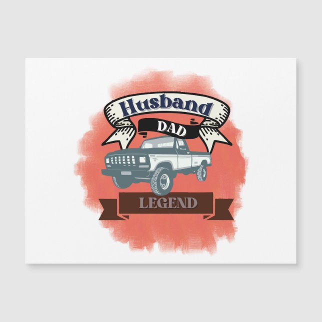 Husband Dad Trucker Legend The Ultimate All-in-One (Front)