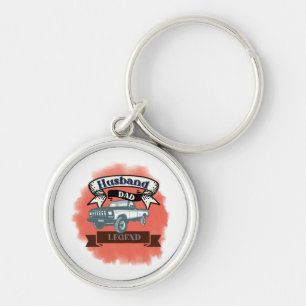 Husband Dad Trucker Legend The Ultimate All-in-One Keychain