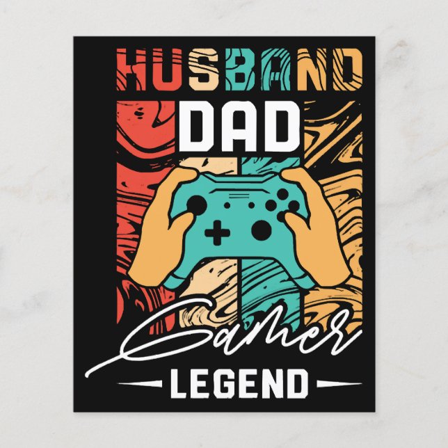 Husband Dad Video Game Legend  (Front)